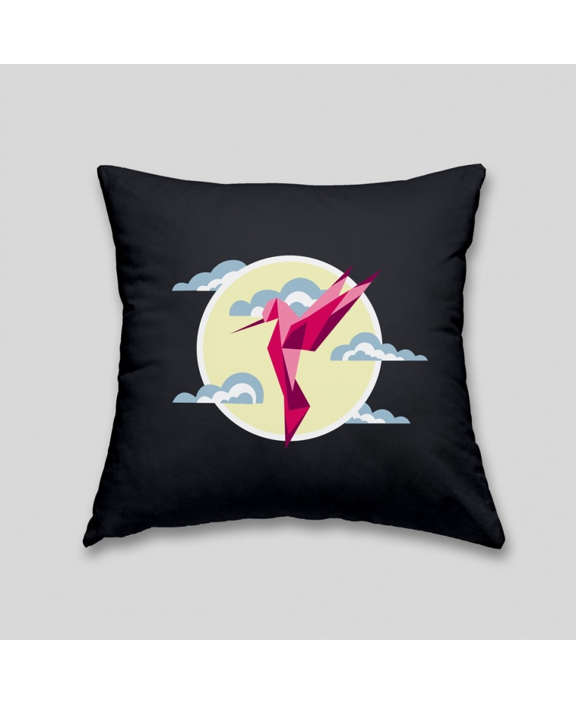 Hummingbird cushion